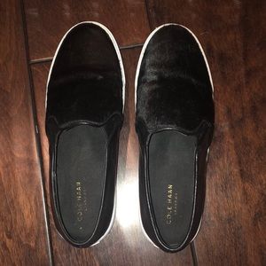 worn once Cole Haan slip on black sneakers